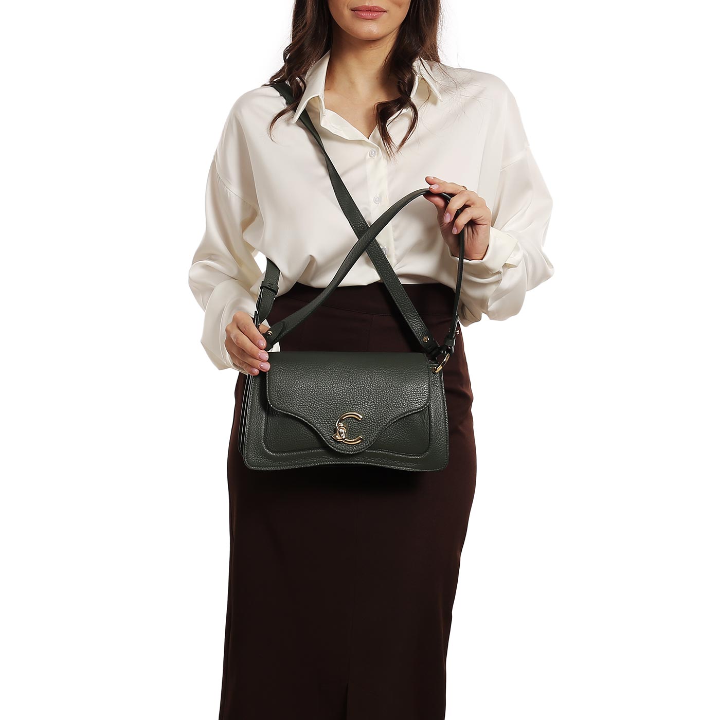 Кожаная сумка Coccinelle Coccinelle C-me