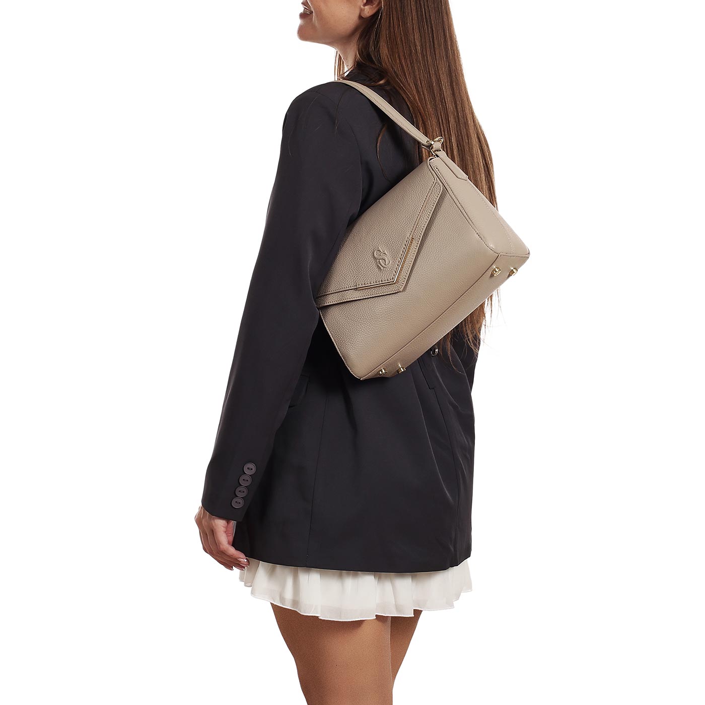 Кожаная сумка Carlo Salvatelli Violetta gemma