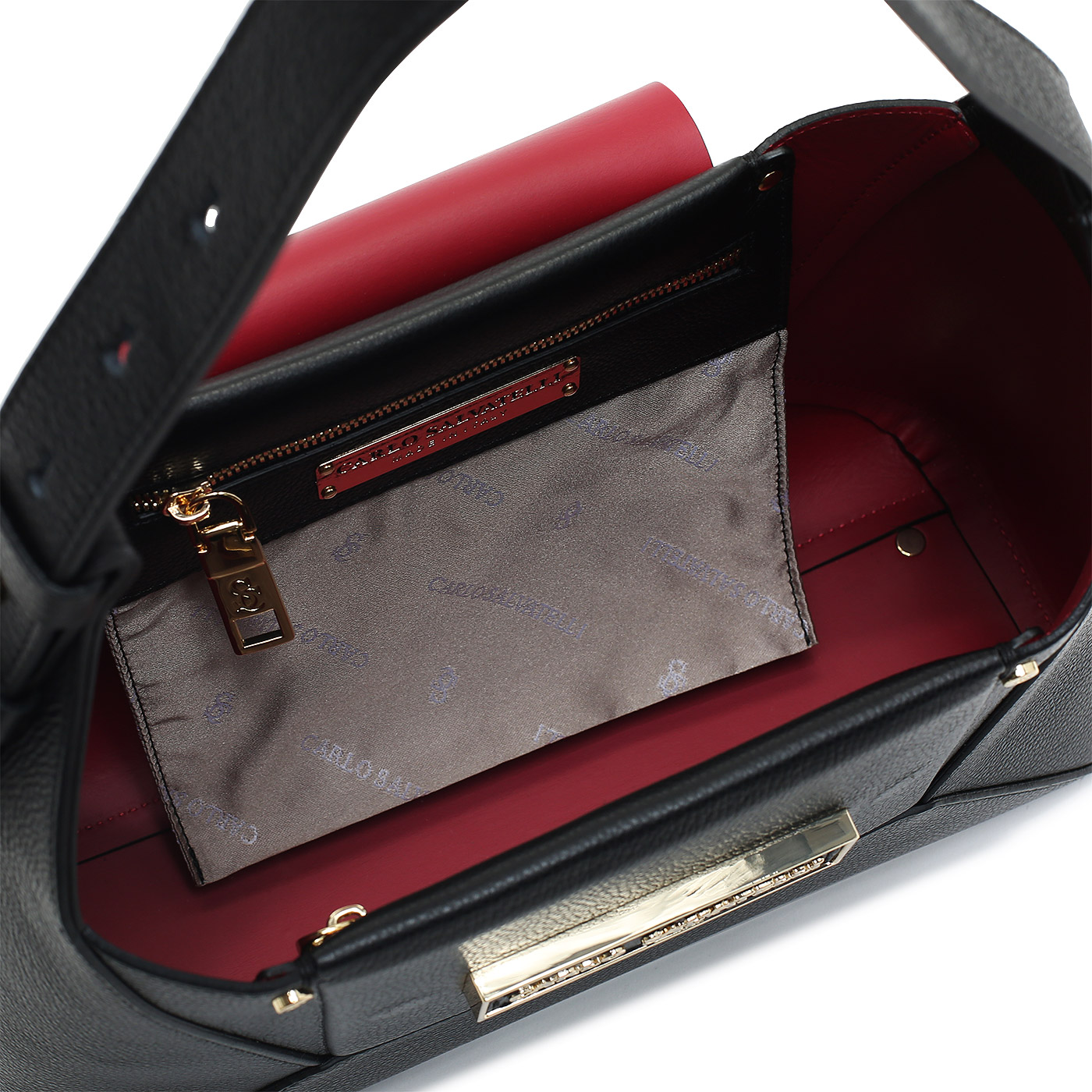 Кожаная сумка Carlo Salvatelli Marta gemma