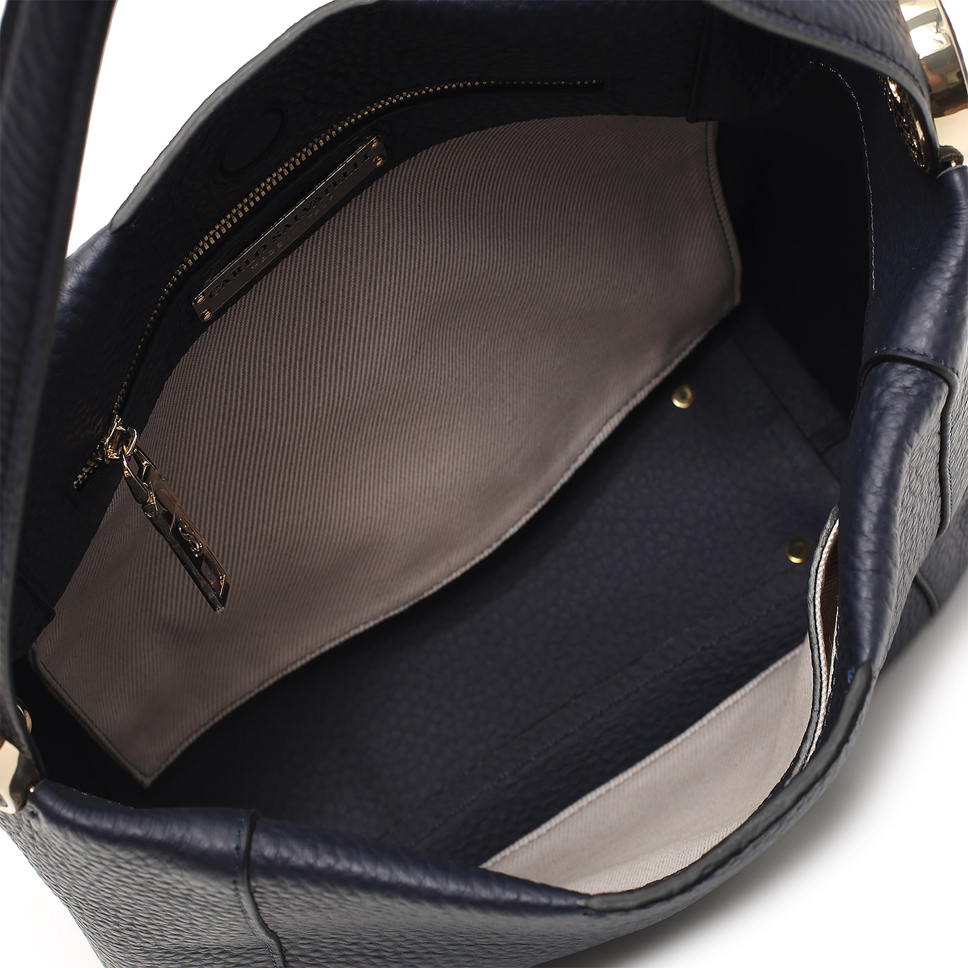 Кожаная сумка Carlo Salvatelli Double