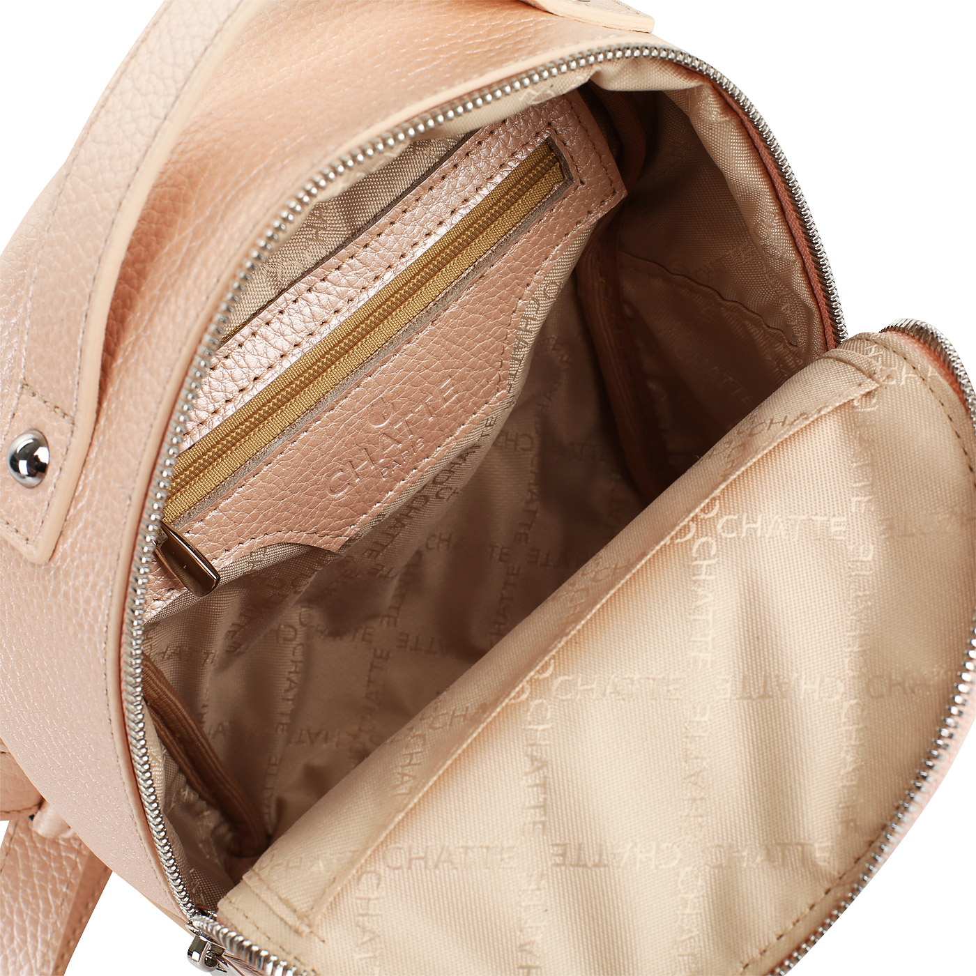 	Маленький кожаный рюкзак с аппликацией Chatte Marseille