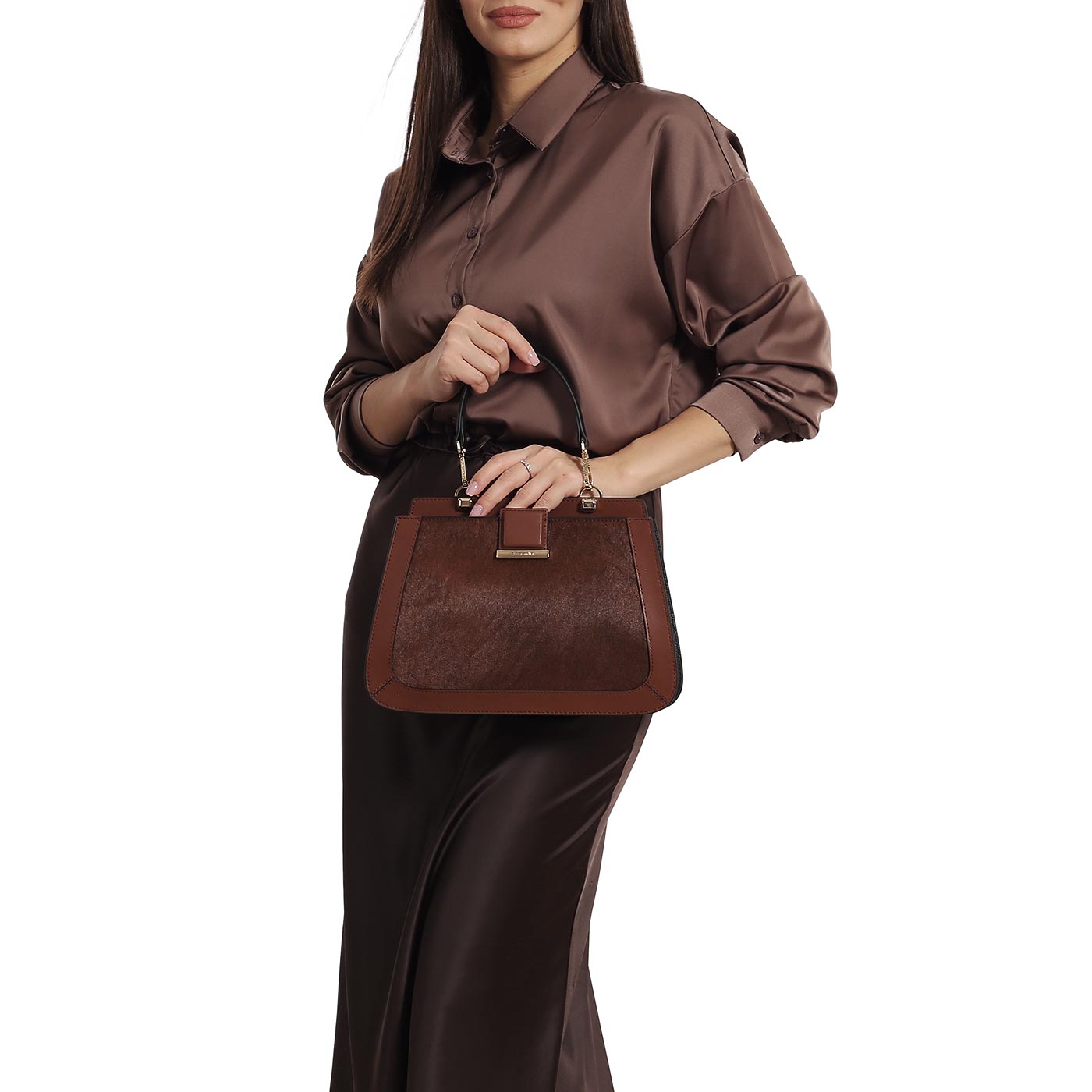 Кожаная сумка Cromia Kamala