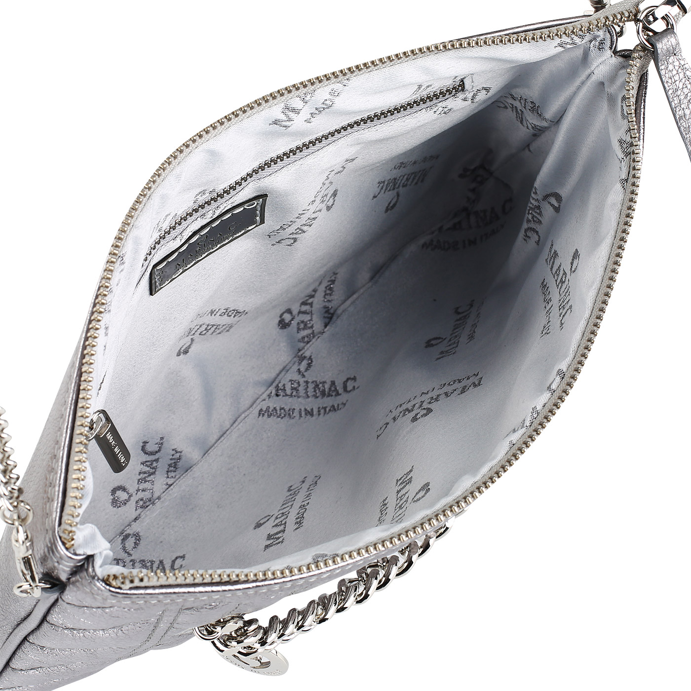 Женская сумочка из металлизированной кожи Marina Creazioni 