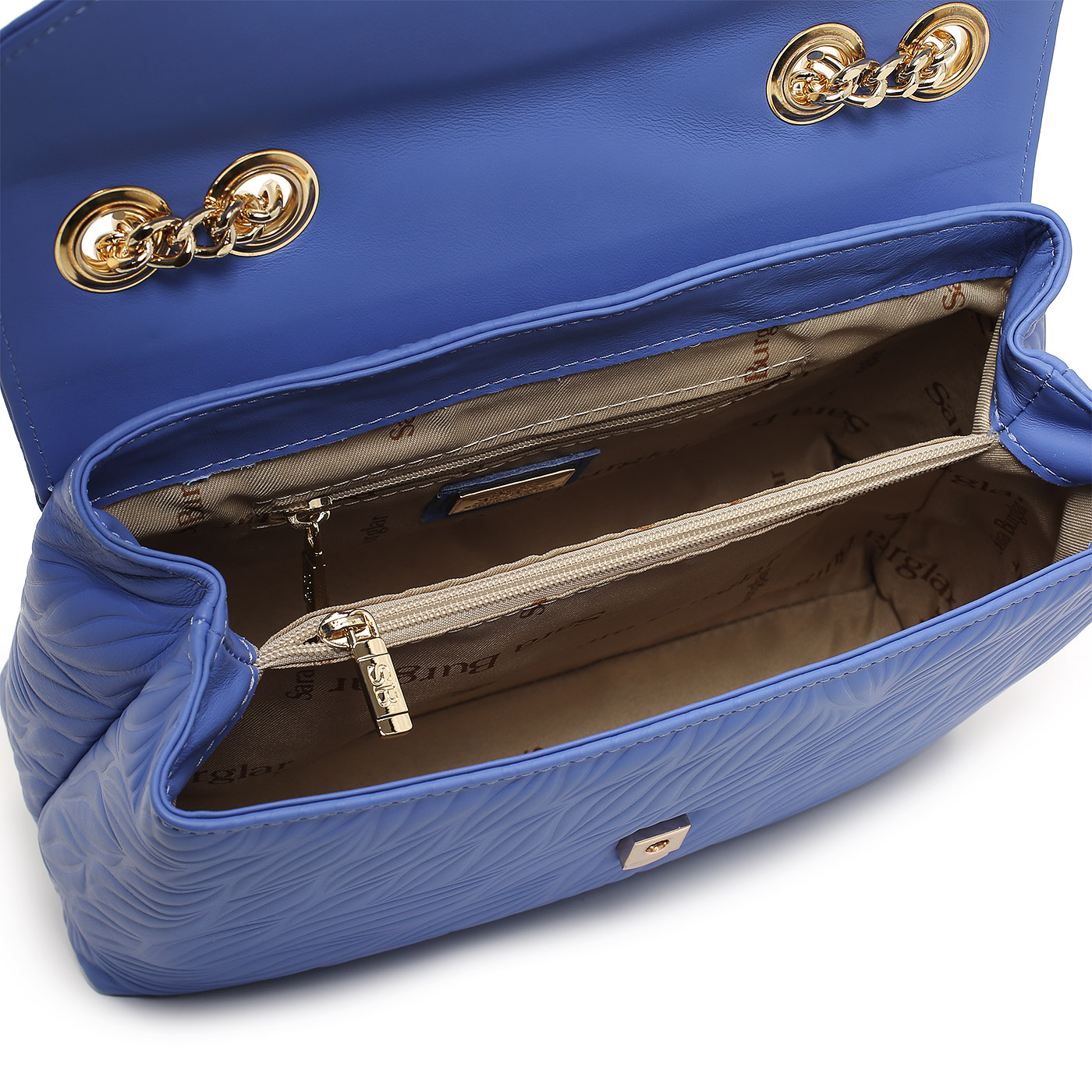 Кожаная сумка с цепочкой Sara Burglar Kate Leaf